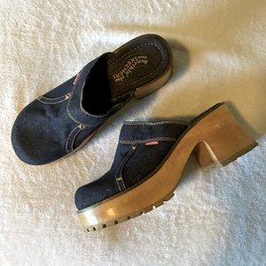 Y2K Somethin’ Else Skechers Slip on Denim Mule